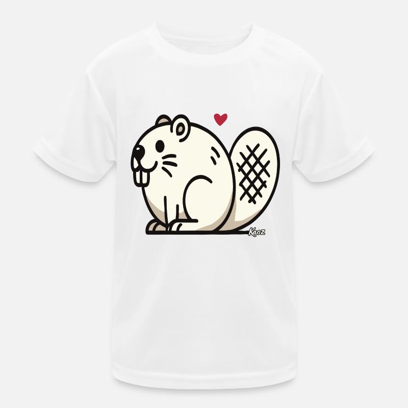 Drôle de castor gras T-shirt sport Enfant