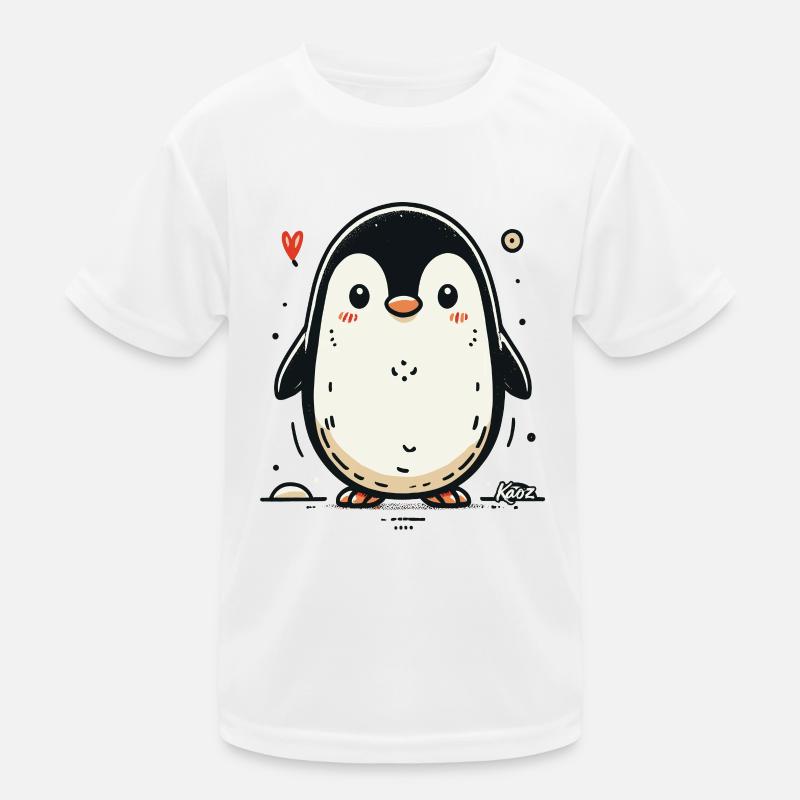 Einfach niedlich, Süßer kleiner Pinguin Kinder Funktions-T-Shirt