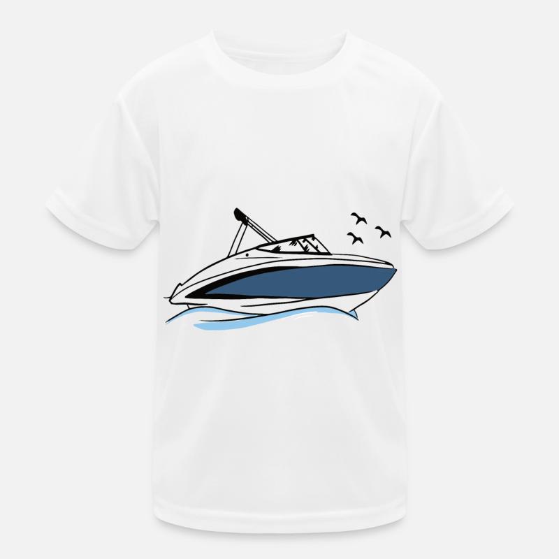Motorboot Kinder Funktions-T-Shirt