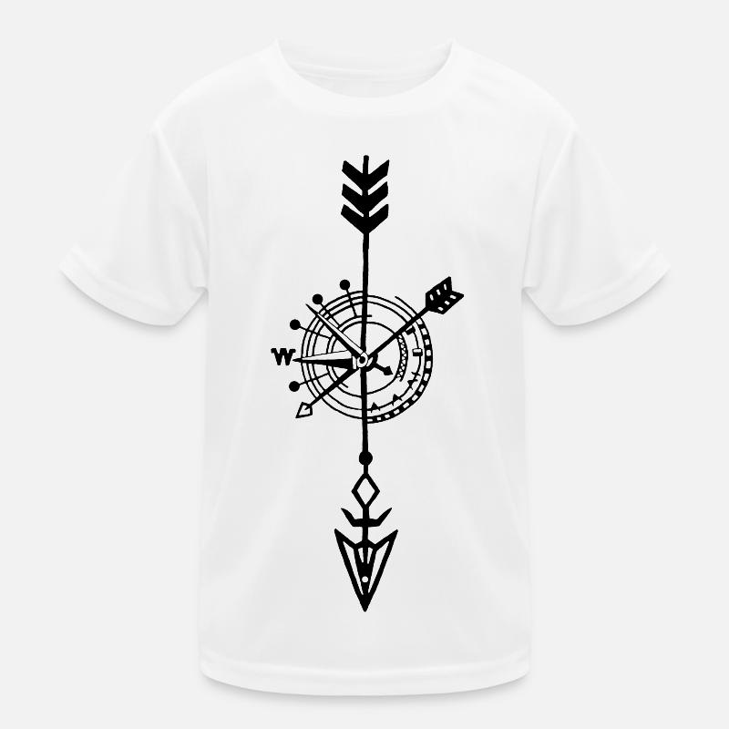 Esquisse d'un compas noir T-shirt sport Enfant