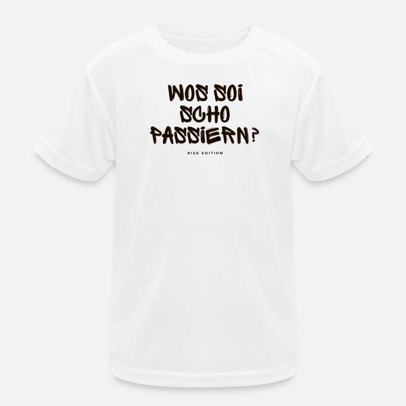 Was soi scho passiern? Kinder Funktions-T-Shirt