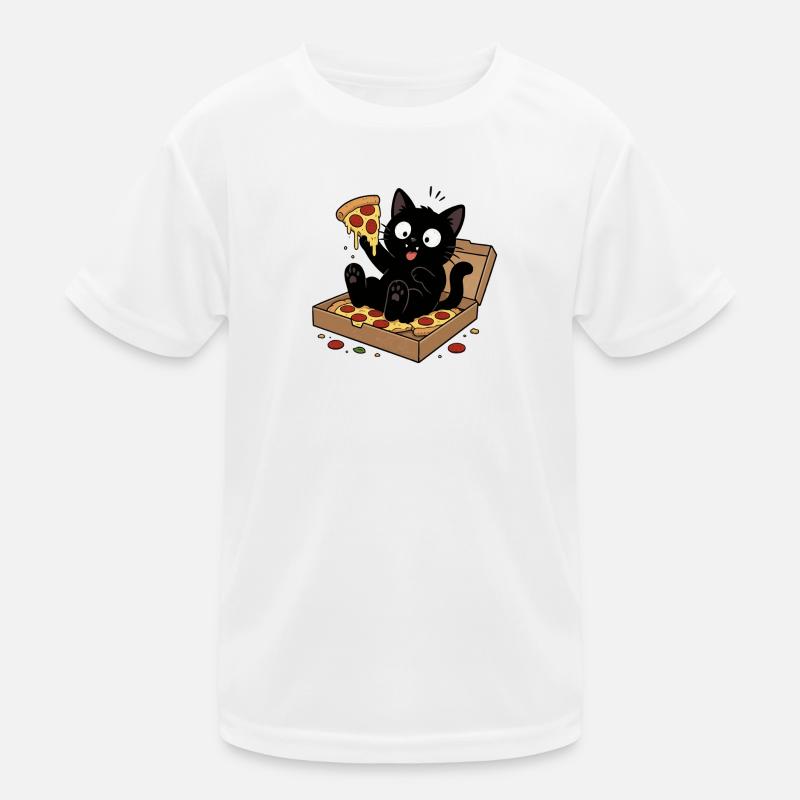 Pizza au chat : Héros du snack moelleux T-shirt sport Enfant