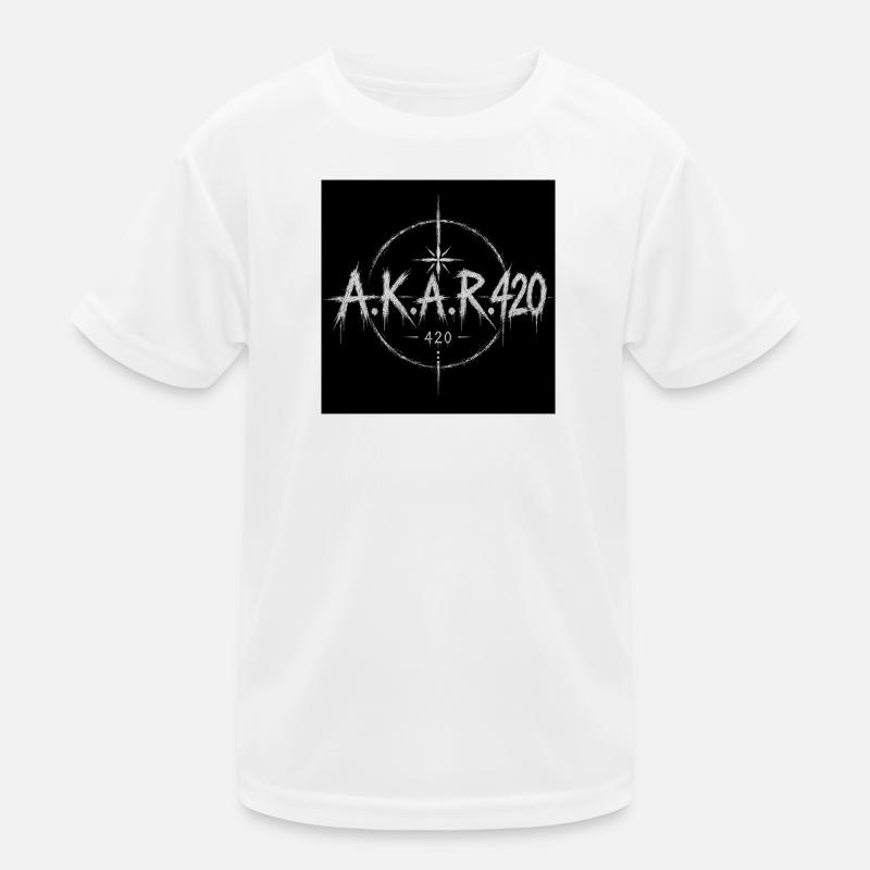 AKAR420 Grunge Emblem Kinder Funktions-T-Shirt