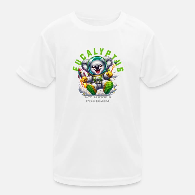 Astronaut Koala: Eucalyptus Mission Kids Functional T-Shirt