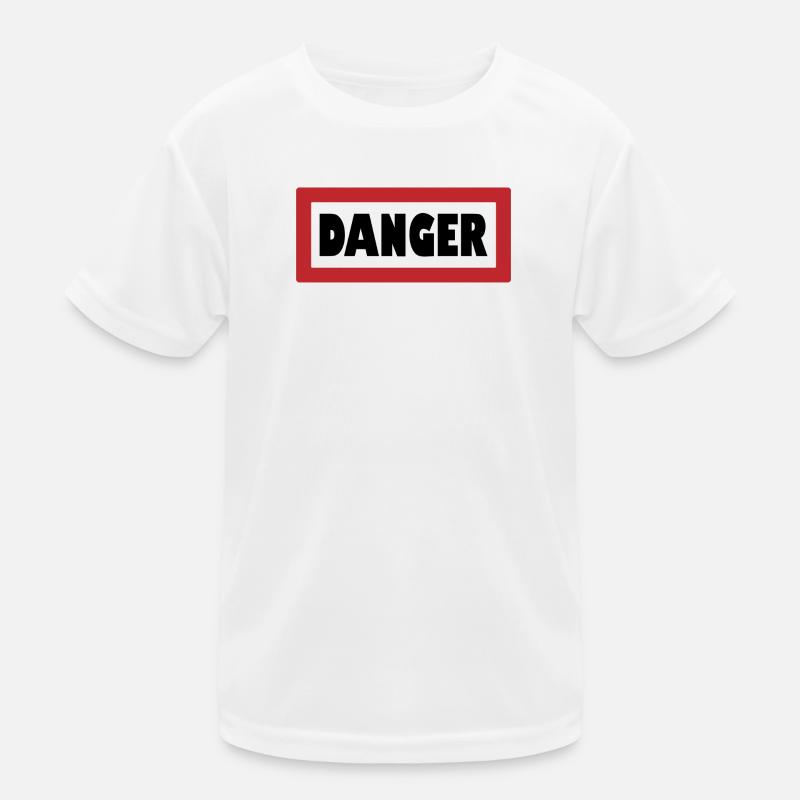 Warnung: Stilvoll gefährlich Kinder Funktions-T-Shirt