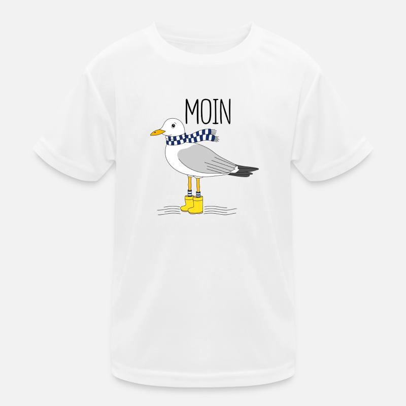 Möwe und das meer Kinder Funktions-T-Shirt