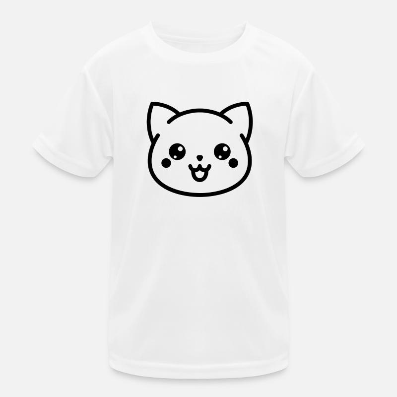 Katze - Katze Kinder Funktions-T-Shirt