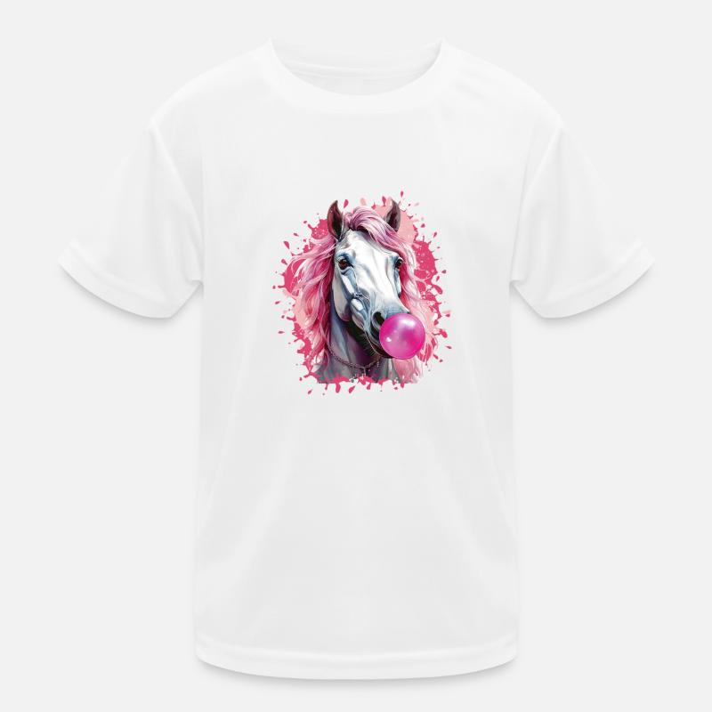 Cheval,Graffiti,illustration,Bubble gum T-shirt sport Enfant