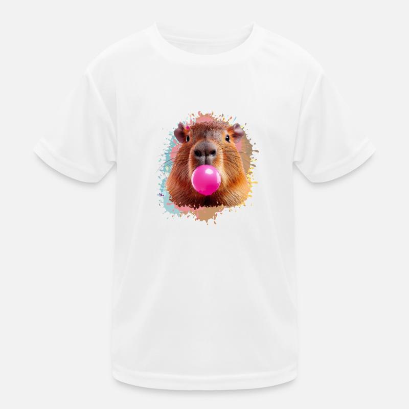 Capybara, Graffiti,illustration,Kaugummi,Blase Kinder Funktions-T-Shirt