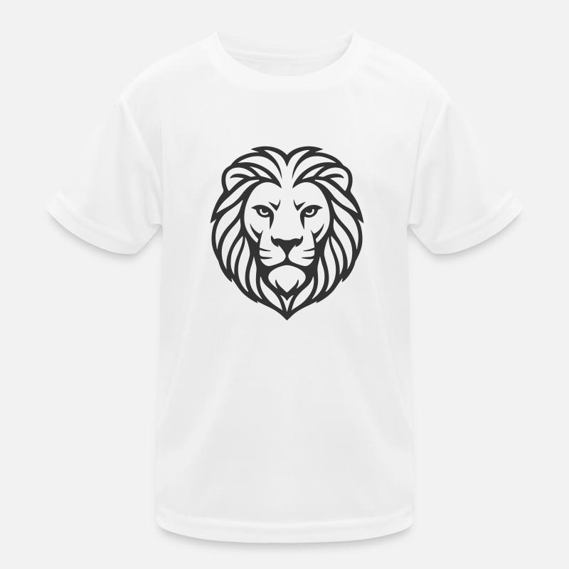 Lion head logo icon Kids Functional T-Shirt