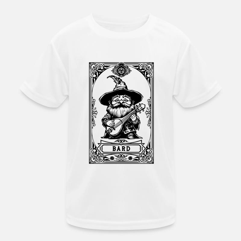 Barde RPG Tarot Karte Chibi Kinder Funktions-T-Shirt