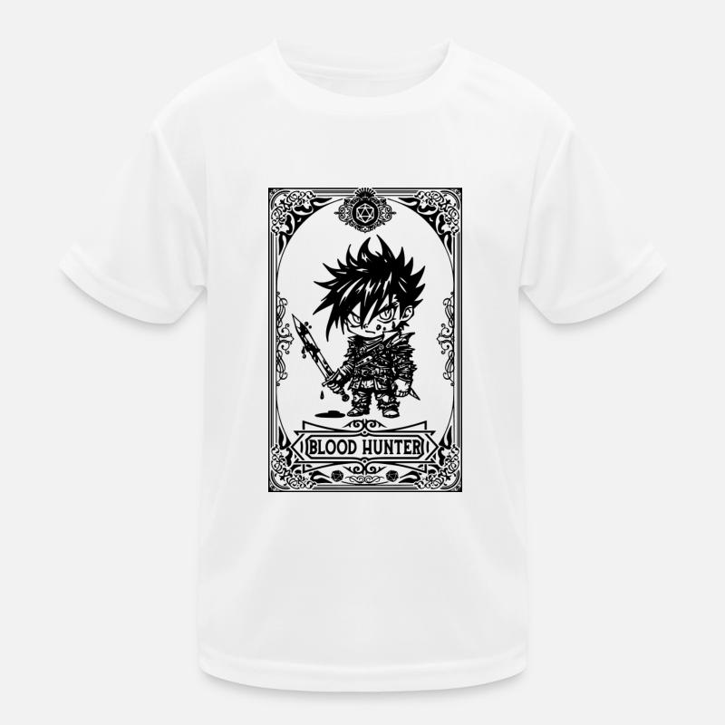 Blood Hunter RPG Tarot Card chibi T-shirt sport Enfant