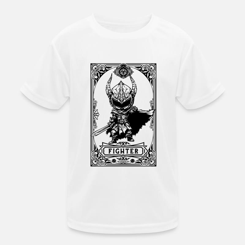 Fighter RPG Tarot Card chibi T-shirt sport Enfant