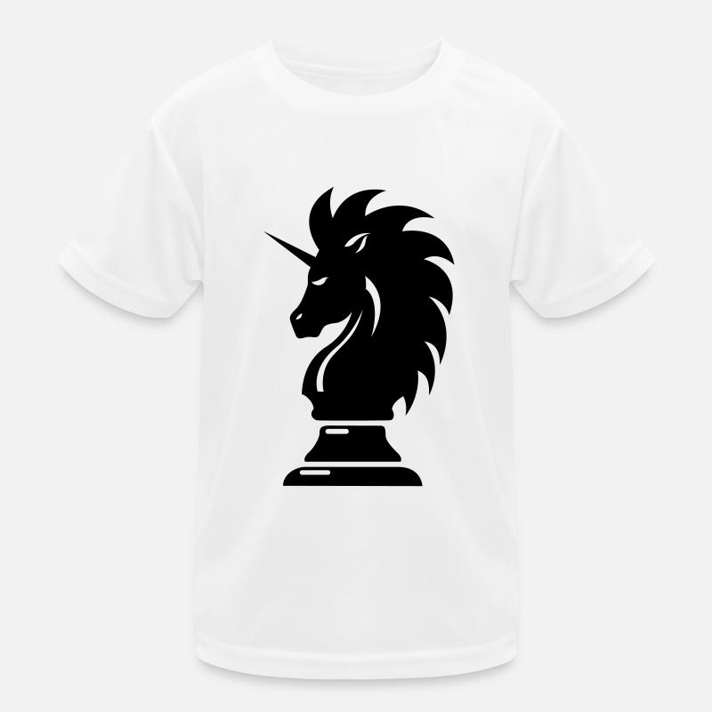 Springer Schach Pferd Einhorn Kinder Funktions-T-Shirt