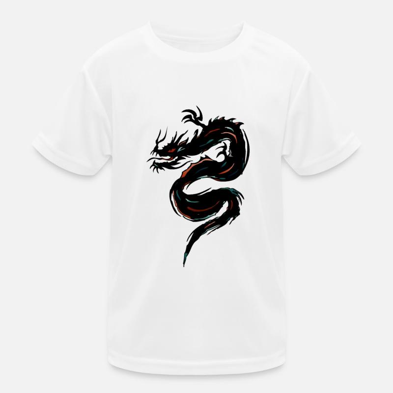 tribal dragon Kids Functional T-Shirt