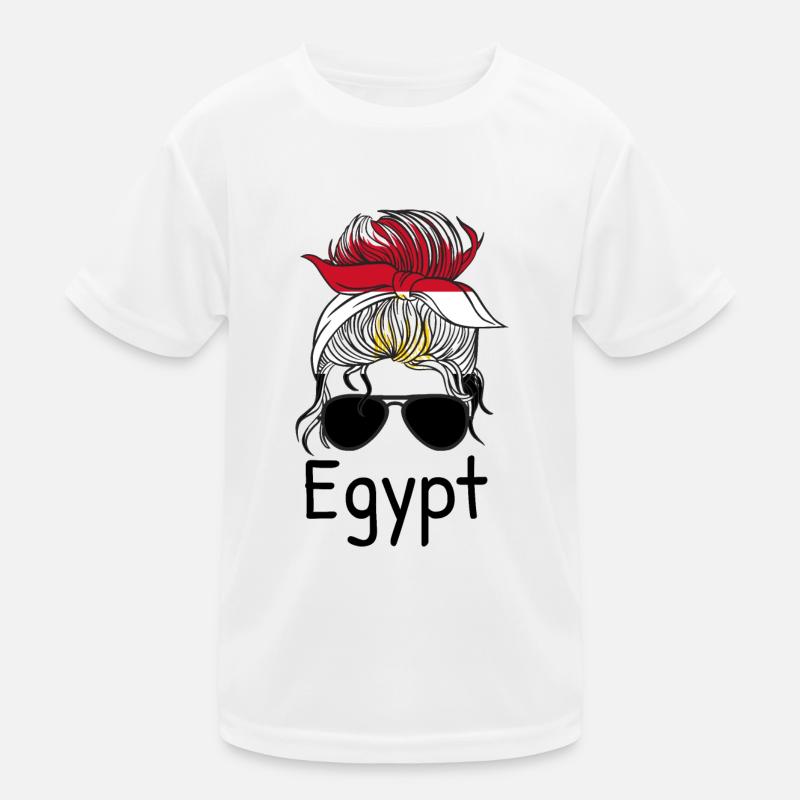 Egypte Drapeau Hurghada Afrique Drapeau égyptien T-shirt sport Enfant