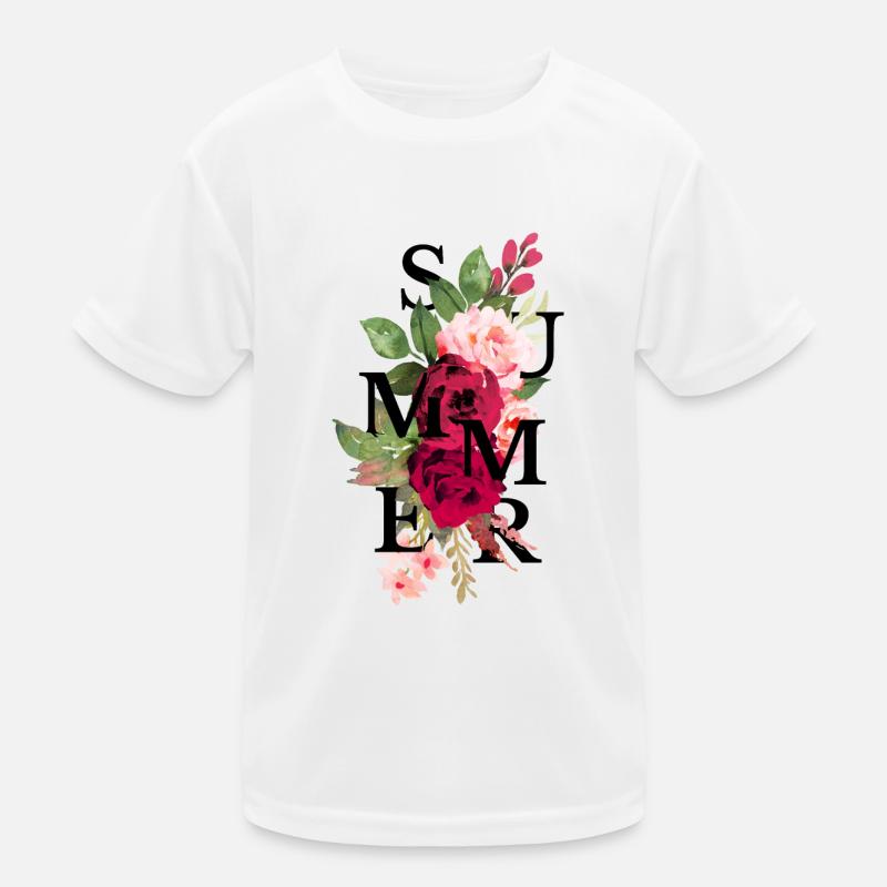 Sommerblume Kinder Funktions-T-Shirt