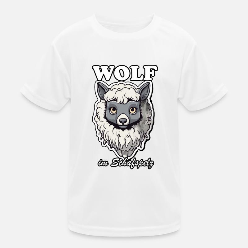 Wolf im Schafspelz Kinder Funktions-T-Shirt