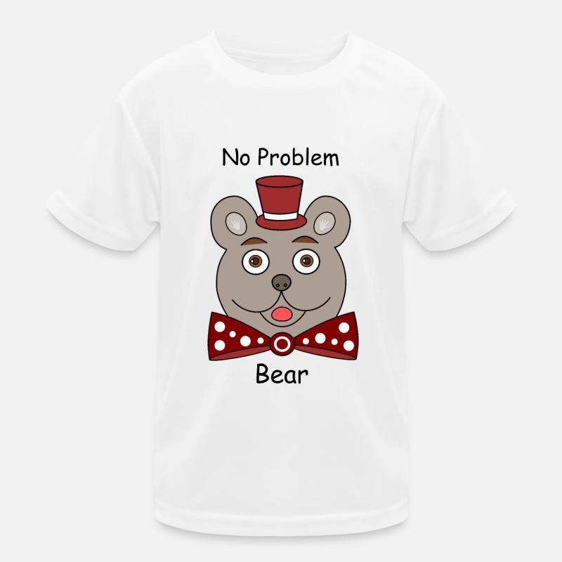 No Problem Bear Kids Functional T-Shirt