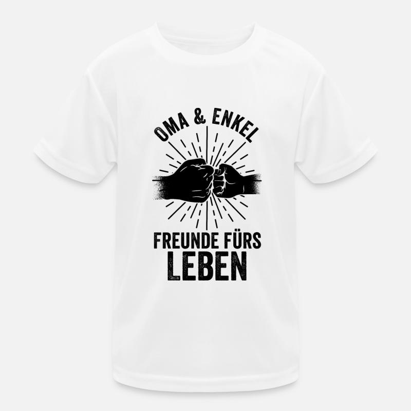 Großmutter Enkel Oma Kinder Funktions-T-Shirt