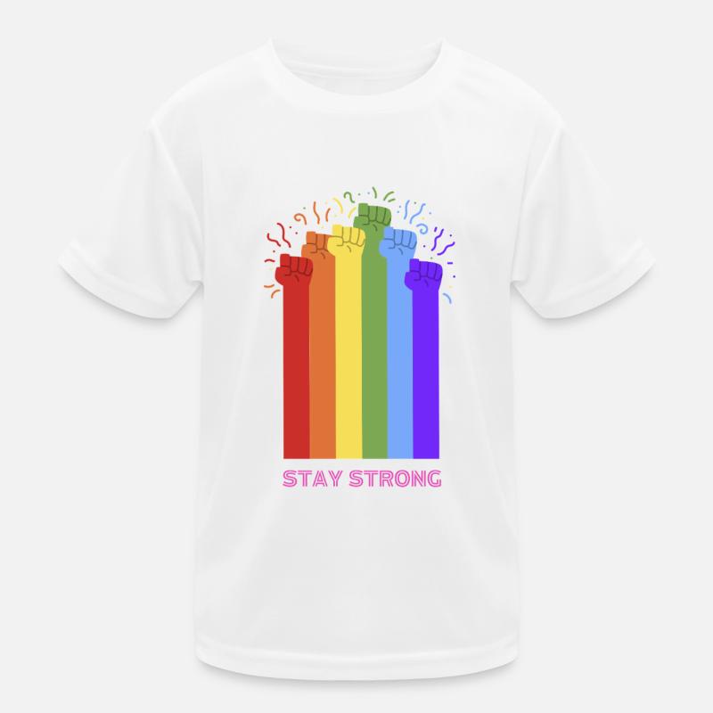 Stay strong, LGBTQ+, CSD, Pride, Regenbogen Kinder Funktions-T-Shirt
