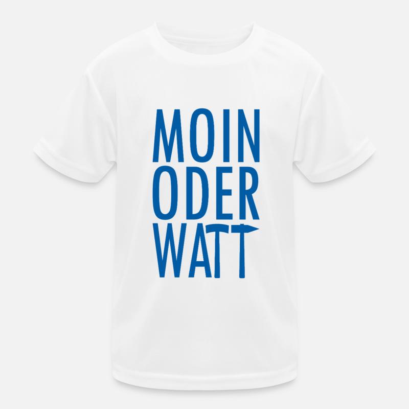 Moin oder Watt Ruhrpott - Kinder Funktions-T-Shirt - Weiß