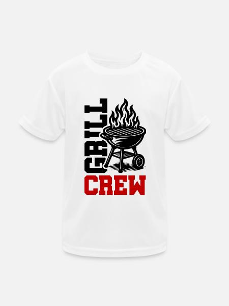 Grill Crew - Kids Functional T-Shirt - white - Front