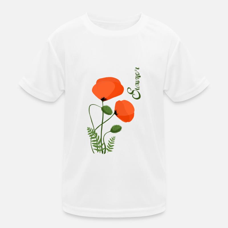 Summer flower Kinder Funktions-T-Shirt