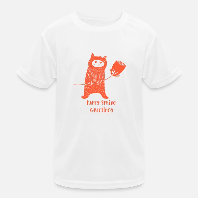 Chat avec fleur T-shirt sport Enfant