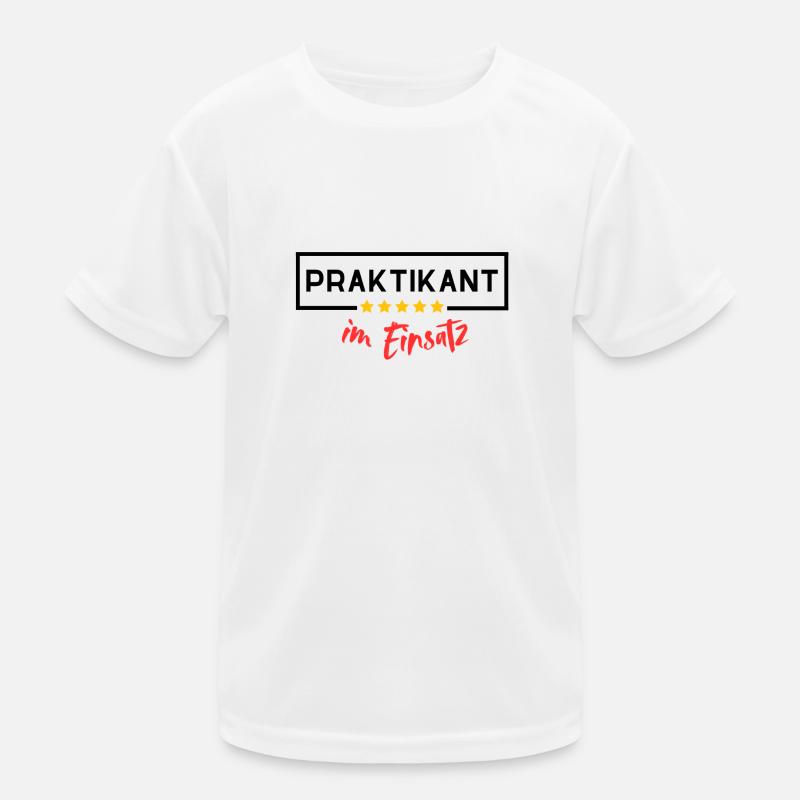 Praktikant im Einsatz Kinder Funktions-T-Shirt