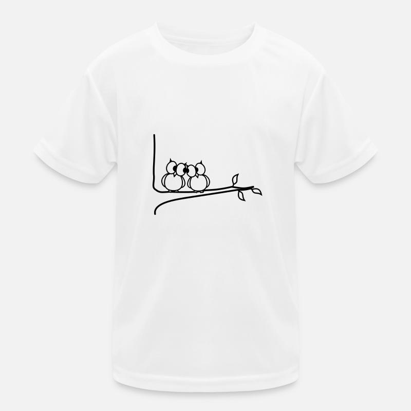 verliebte Eulen Kinder Funktions-T-Shirt