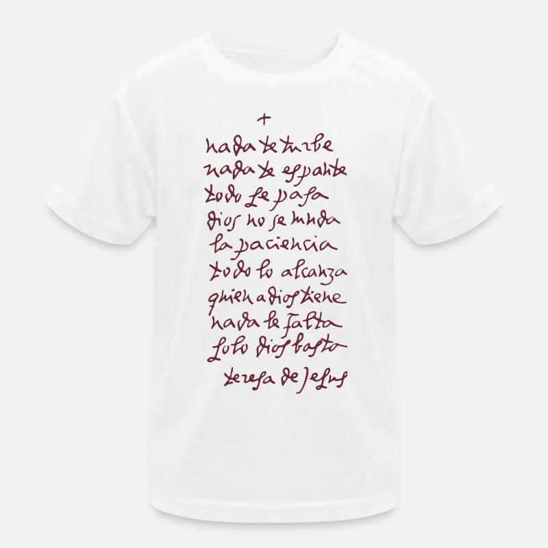Solo Dios basta (Let nothing disturb thee) T-shirt sport Enfant
