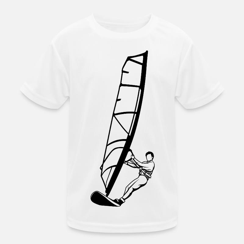 Windsurfer Kinder Funktions-T-Shirt