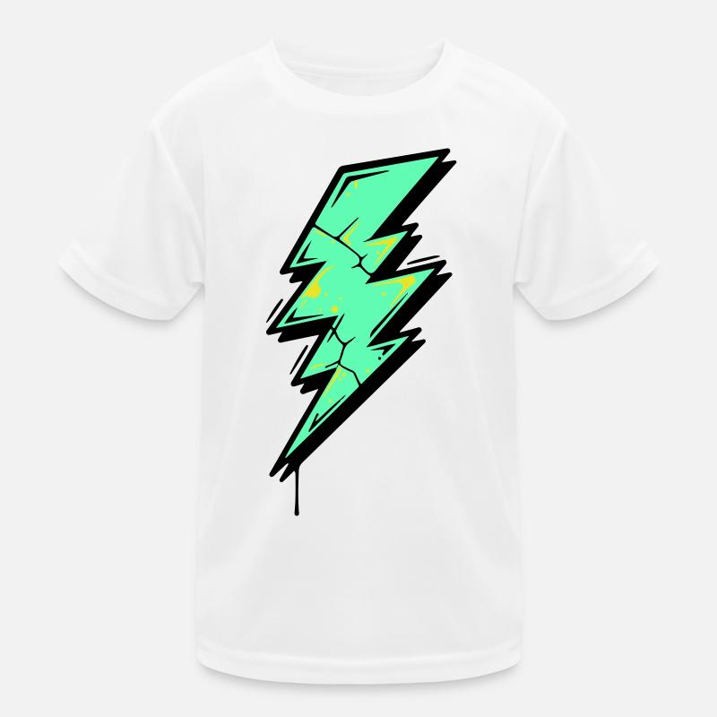Lightning Style Lightning Abstract Kids Functional T-Shirt