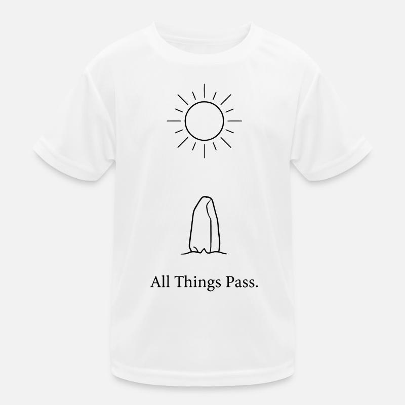 Alles geht vorbei Kinder Funktions-T-Shirt