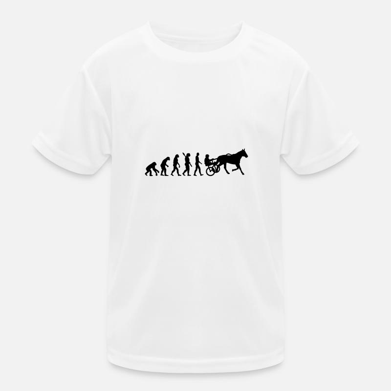 Évolution Course au trot - T-shirt sport Enfant - blanc
