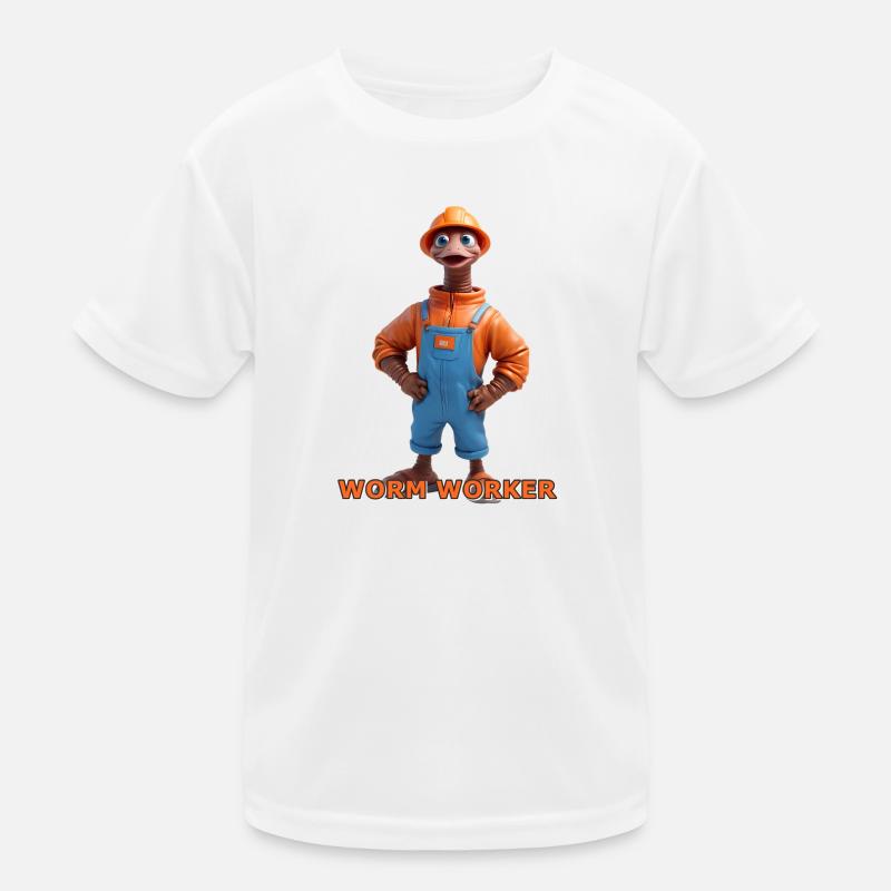 Der Wurm Kinder Funktions-T-Shirt