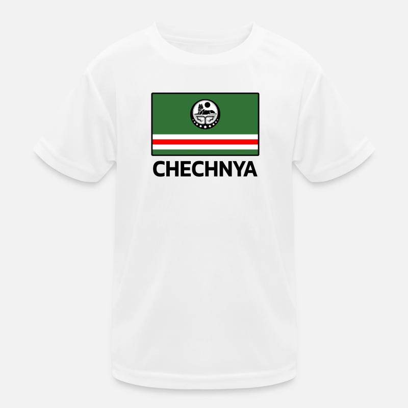 Chechnya Chechen Tschetschenien Tschetschene Flag Kinder Funktions-T-Shirt