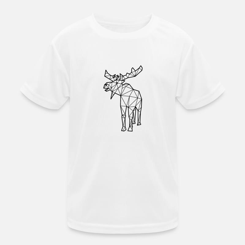 Moose polygon Kids Functional T-Shirt