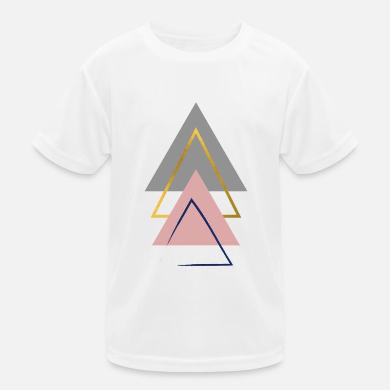 triangle geometry Kids Functional T-Shirt