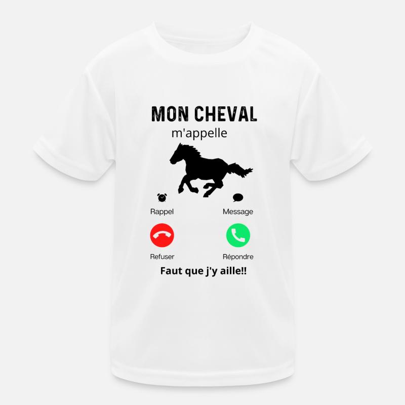 mon cheval m'appelle T-shirt sport Enfant
