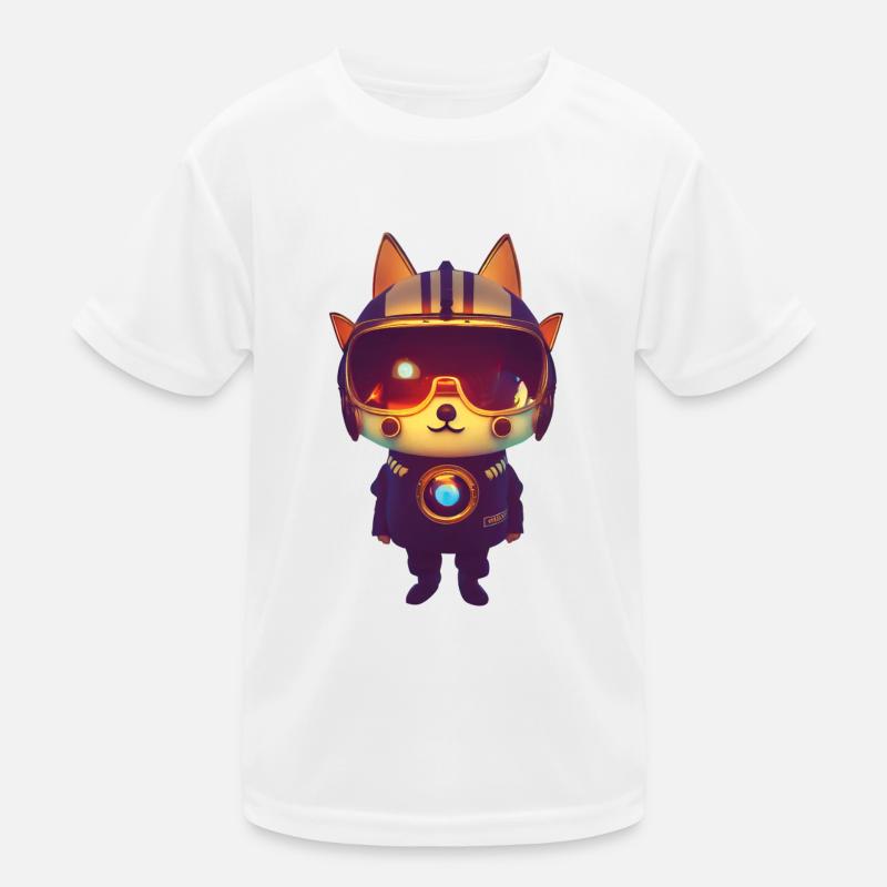 Space Dog Kids Functional T-Shirt