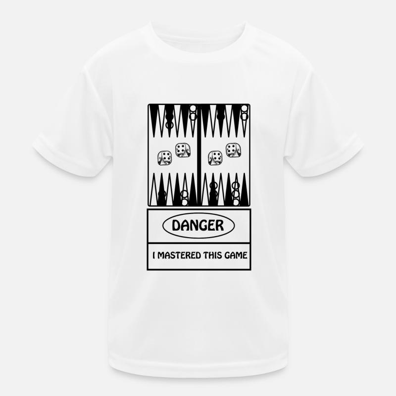 boardgame chess backgammon game night Kinder Funktions-T-Shirt