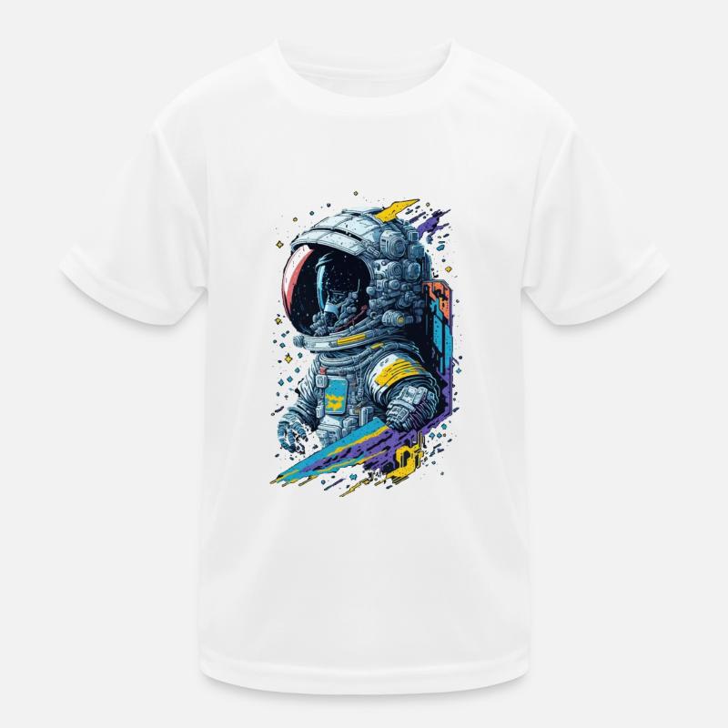 Astronaut Kinder Funktions-T-Shirt