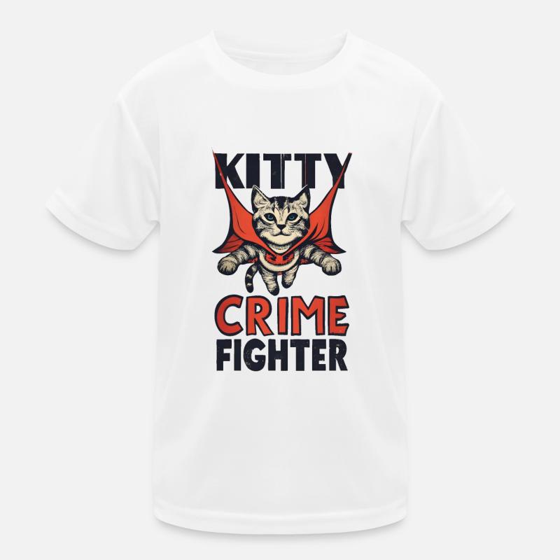 Katze Superheld Kinder Funktions-T-Shirt