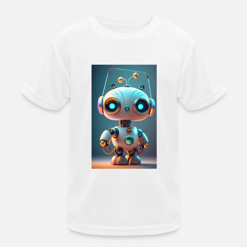 funny robot Kids Functional T-Shirt