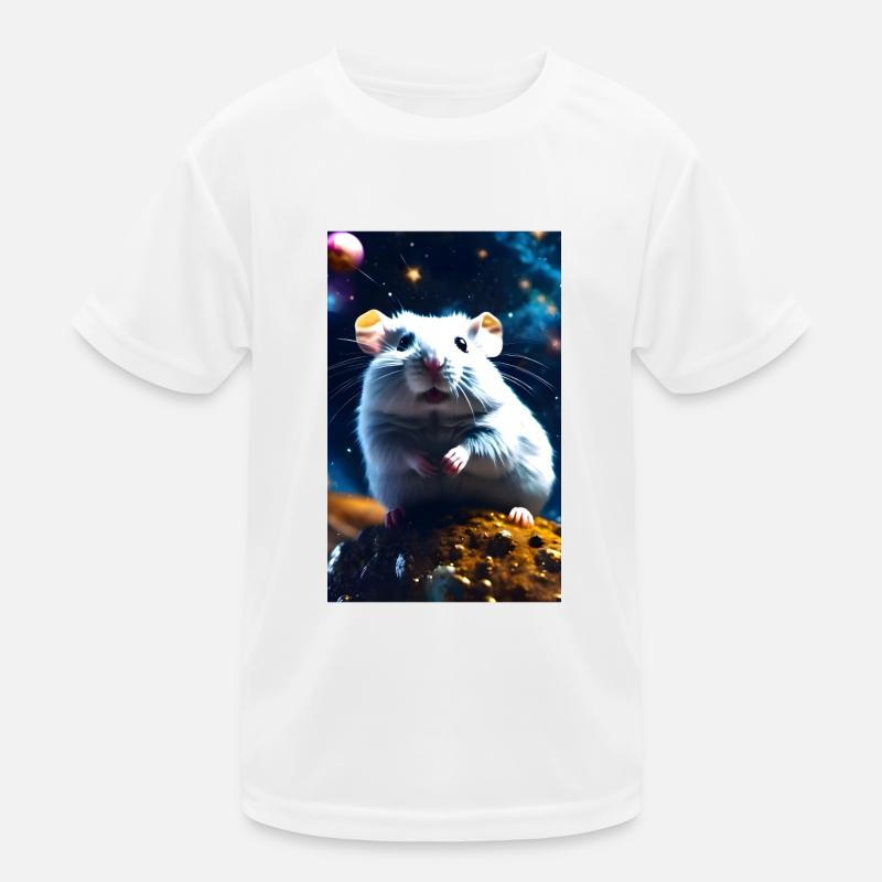 Hamster in cosmos Kids Functional T-Shirt