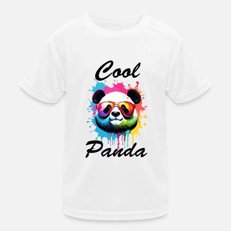 Panda / Tier / Zoo / Bambus / Wild / Kindlich Kinder Funktions-T-Shirt