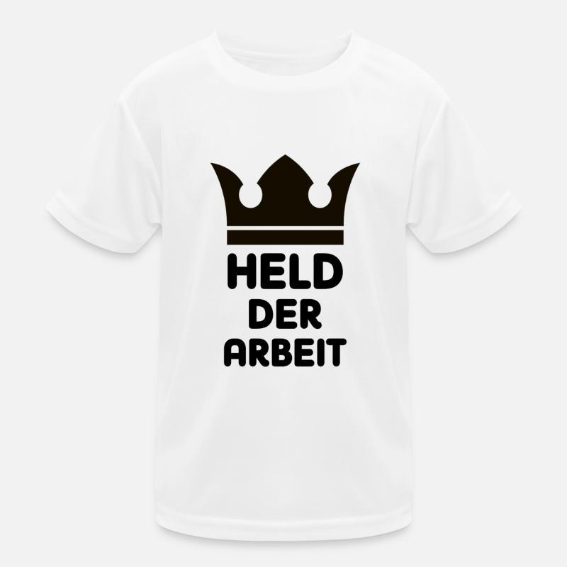 Held der Arbeit Kinder Funktions-T-Shirt