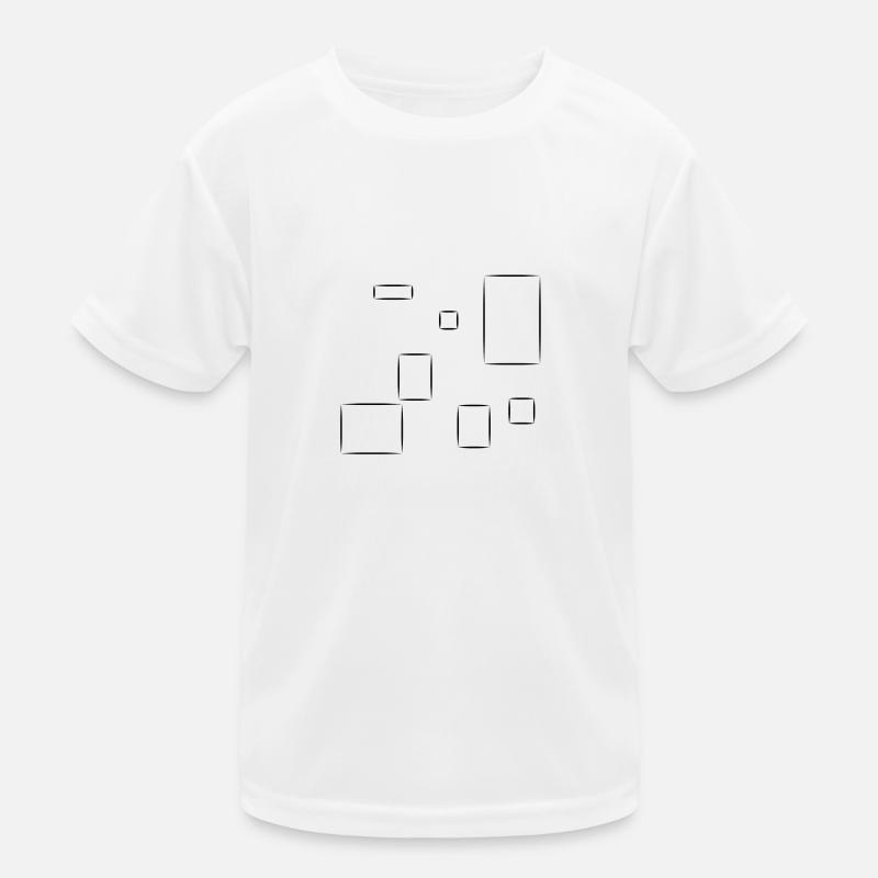Pattern Square Square Symbols Shape Kids Functional T-Shirt